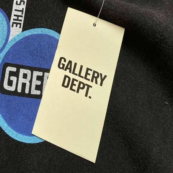 Gallery Dept. Geometric Figures and Portrait Print Short Sleeve Black